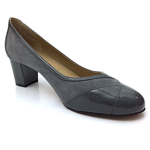 Trotters Shoes - Trotters Phoebe Pumps Suede Patent Leather